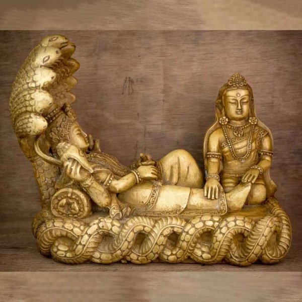 Laxmi Narayan Statue - thamelshop - spritual item - lord bishnu - bishnu statue - lord bishnau statue - laxmi narayan - hindu god - swaminarayan