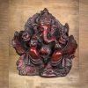 Leaf Wing Ganesh Statue Red - thamelshop - ganesh statue- antique ganesha statue - lord ganesh - best statue - spritual items