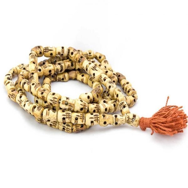 Flat Skull Long Wrist Mala