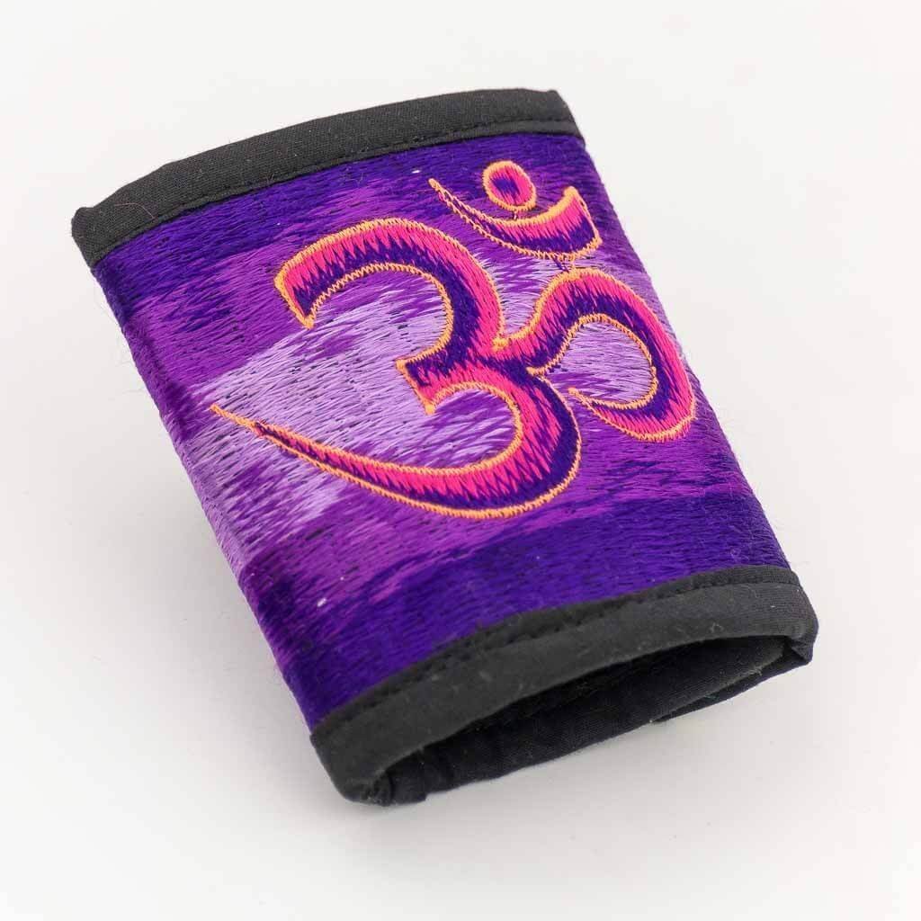 Om Mantra Embroidered Cotton Wallet